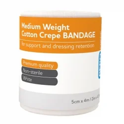 AeroCrepe Medium Cotton Crepe Bandage 5cm x 4m